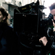 Hansen-Løve (left) on the set of Father Of My Children.